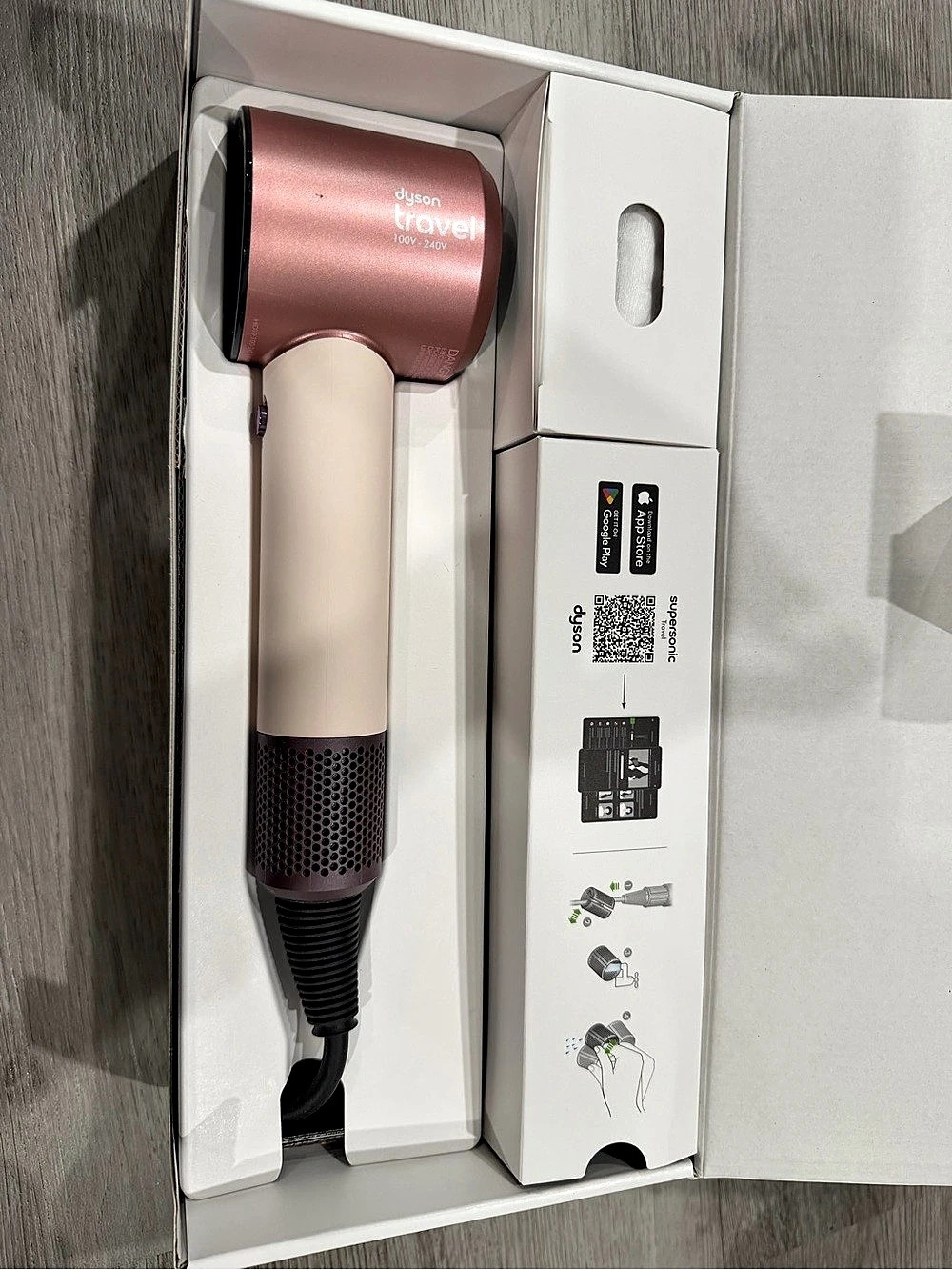 Dyson Supersonic Travel Hair Dryer HD19VLP Ceramic Pink Universal Voltage NOB.